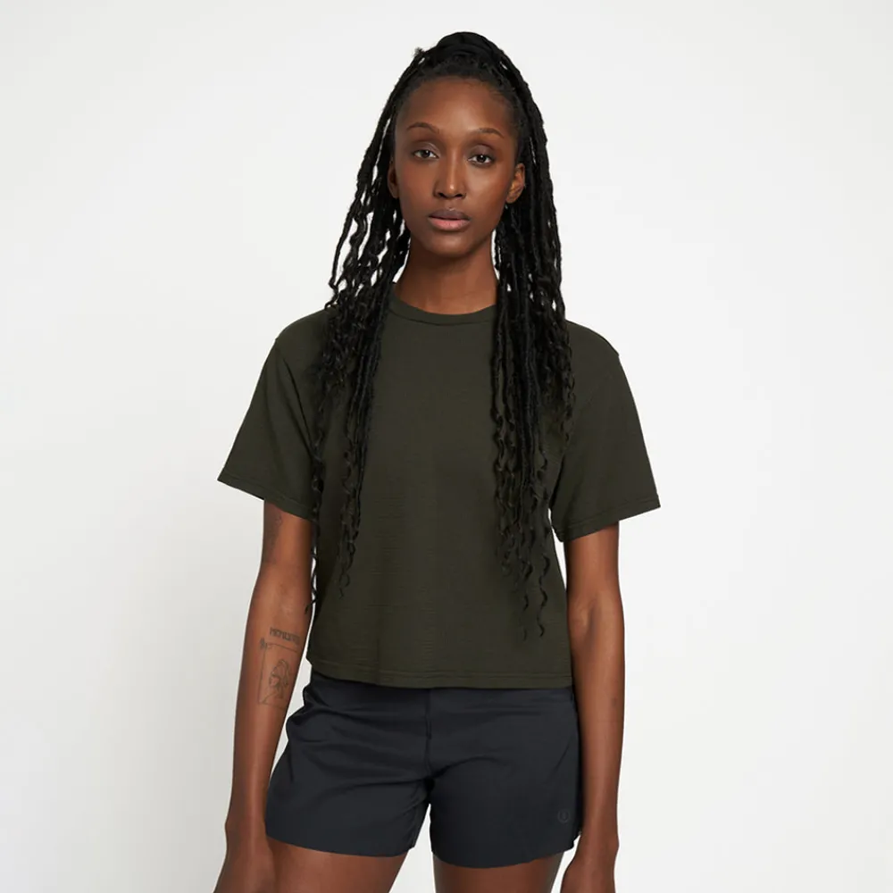 T-shirts^ciele athletics W NTRTShirt - Raven Raven - Dark Green